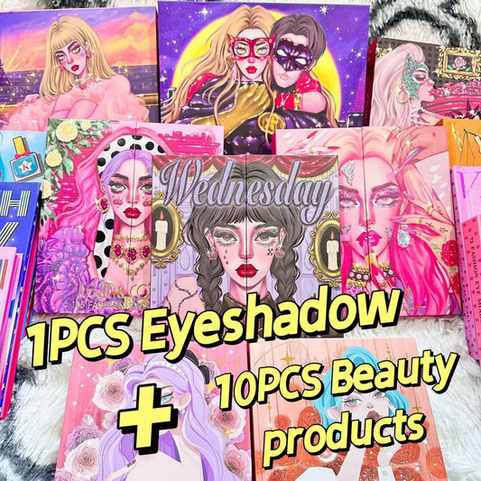 [ Live stream ] Kevin&coco eye shadow set 1PCS+10PCS beauty products